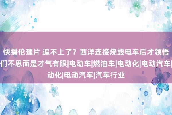 快播伦理片 追不上了？西洋连接烧毁电车后才领悟，不是他们不思而是才气有限|电动车|燃油车|电动化|电
