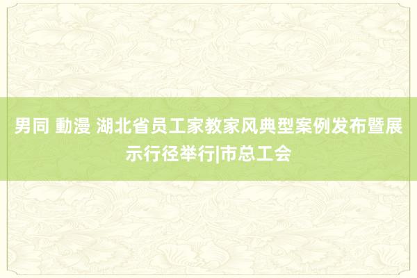 男同 動漫 湖北省员工家教家风典型案例发布暨展示行径举行|市总工会